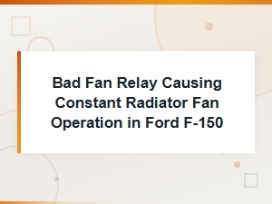 Ford F-150 Radiator Fan Running Constantly? Bad Fan Relay Diagnosis and Fix